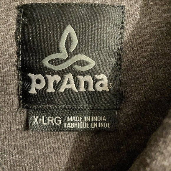 PrAna Shirt Size XL Grey Marco Polo Short Sleeve Pocket Cotton Blend Bas… - Picture 5 of 7